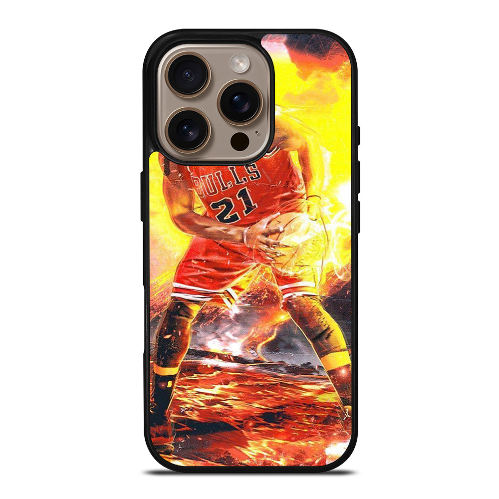 JIMMY BUTLER CHICAGO BULLS BASKETBALL NBA 2 iPhone 16 Pro Case Cover