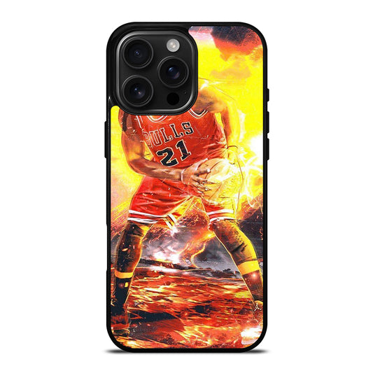 JIMMY BUTLER CHICAGO BULLS BASKETBALL NBA 2 iPhone 16 Pro Max Case Cover