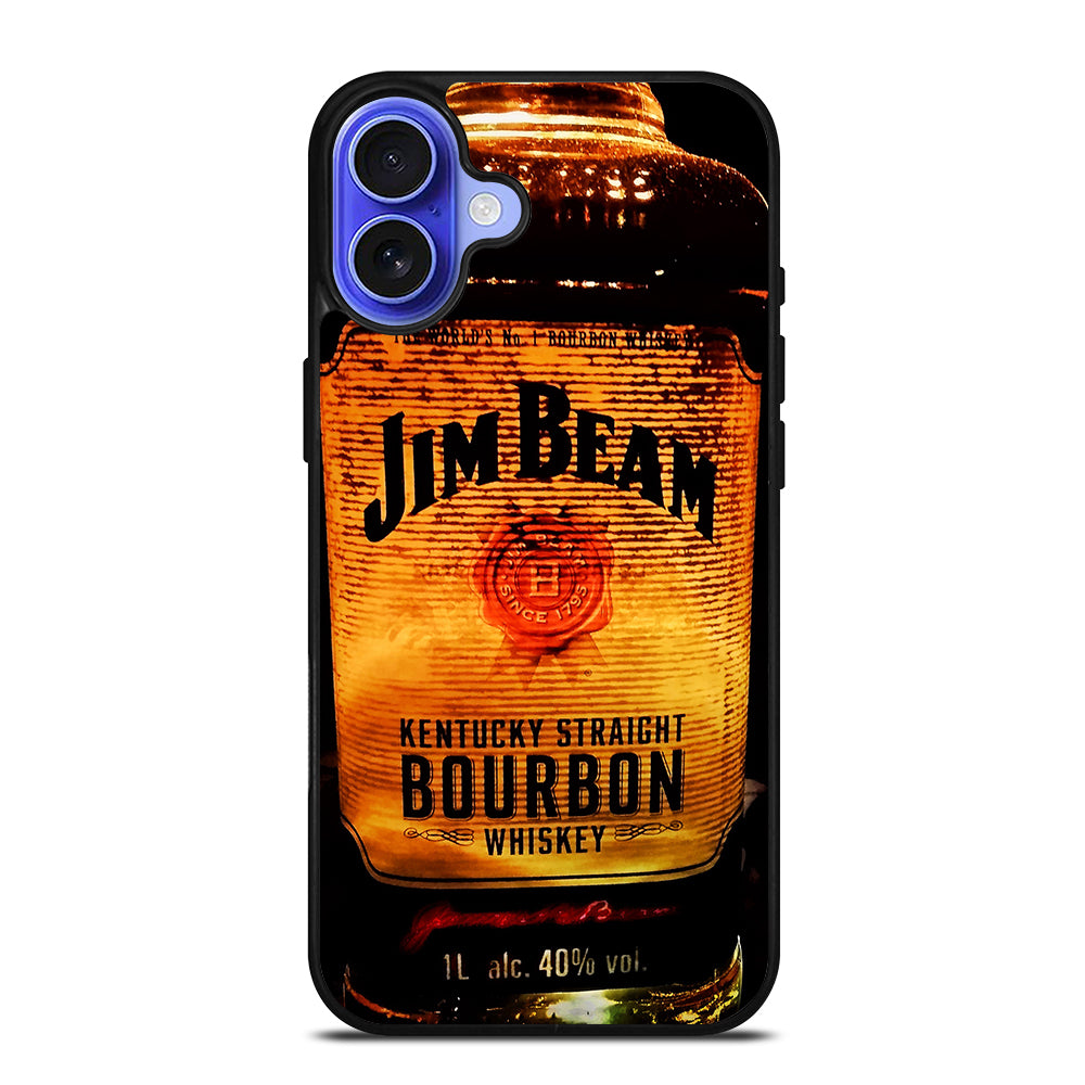 JIM BEAM WHISKEY BOTTLE 3 iPhone 16 Case Cover