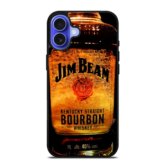 JIM BEAM WHISKEY BOTTLE 3 iPhone 16 Case Cover