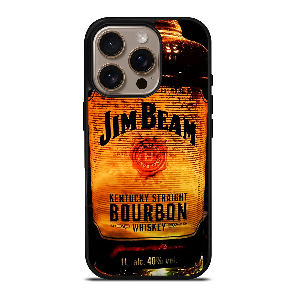 JIM BEAM WHISKEY BOTTLE 3 iPhone 16 Pro Case Cover