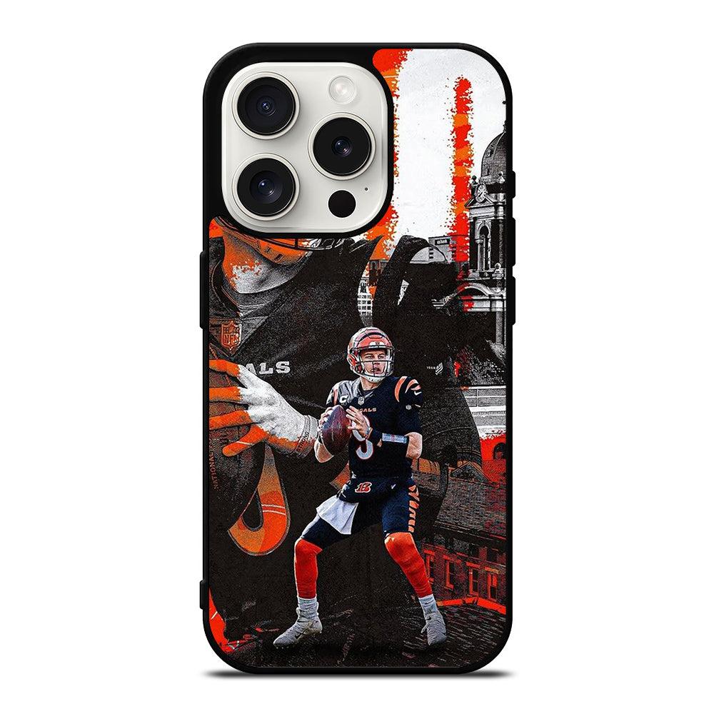 JOE BURROW CINCINNATI BENGALS iPhone 15 Pro Case Cover