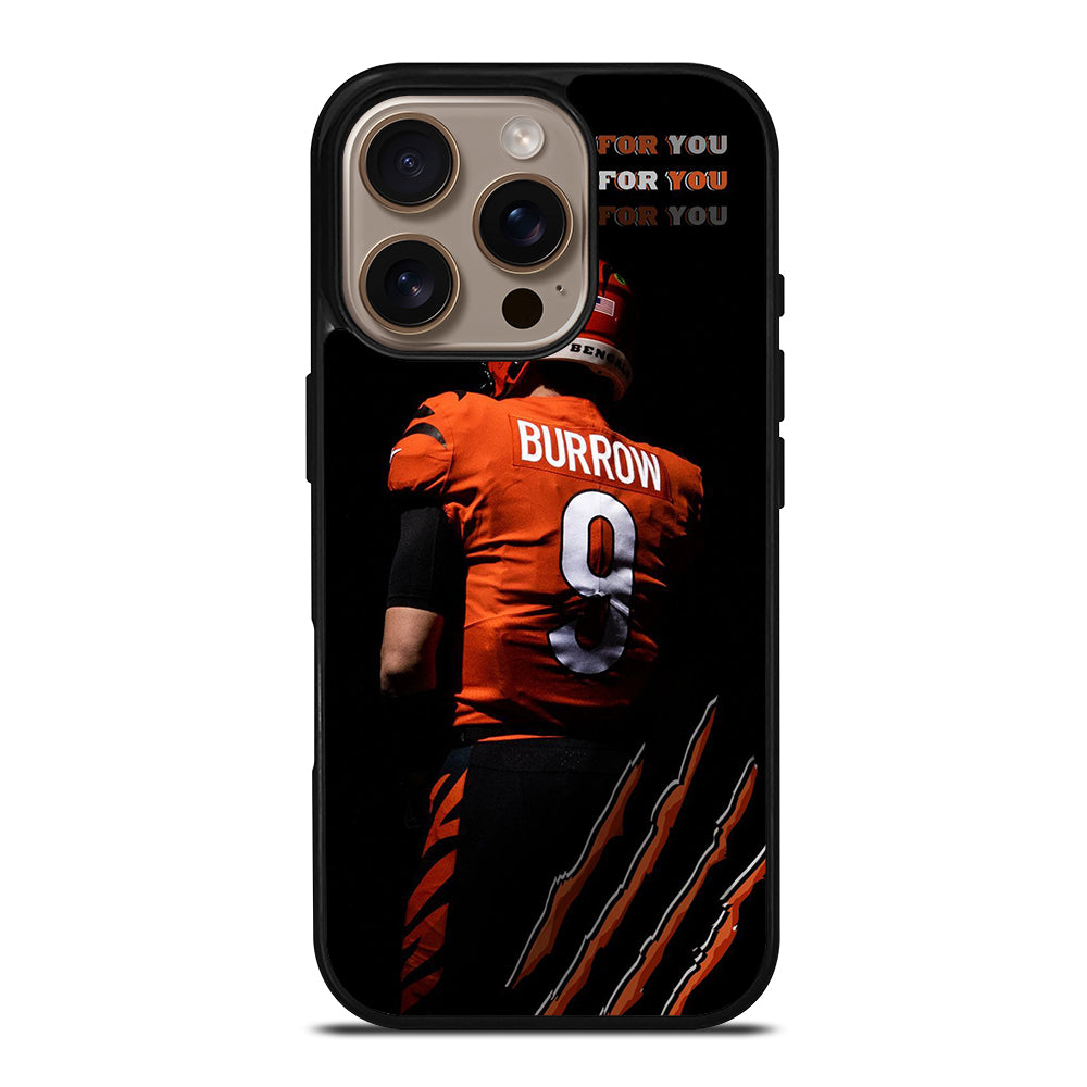 JOE BURROW CINCINNATI BENGALS FOOTBALL NFL iPhone 16 Pro Case Cover