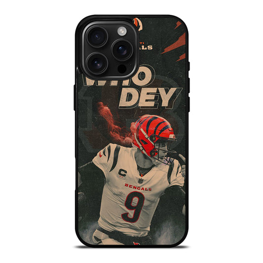 JOE BURROW CINCINNATI BENGALS FOOTBALL iPhone 16 Pro Max Case Cover
