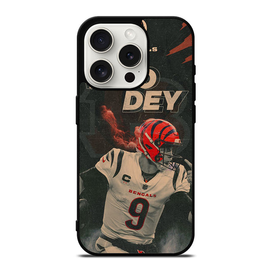 JOE BURROW CINCINNATI BENGALS FOOTBALL iPhone 15 Pro Case Cover