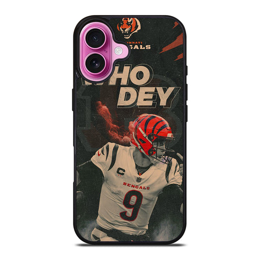 JOE BURROW CINCINNATI BENGALS FOOTBALL iPhone 16 Plus Case Cover