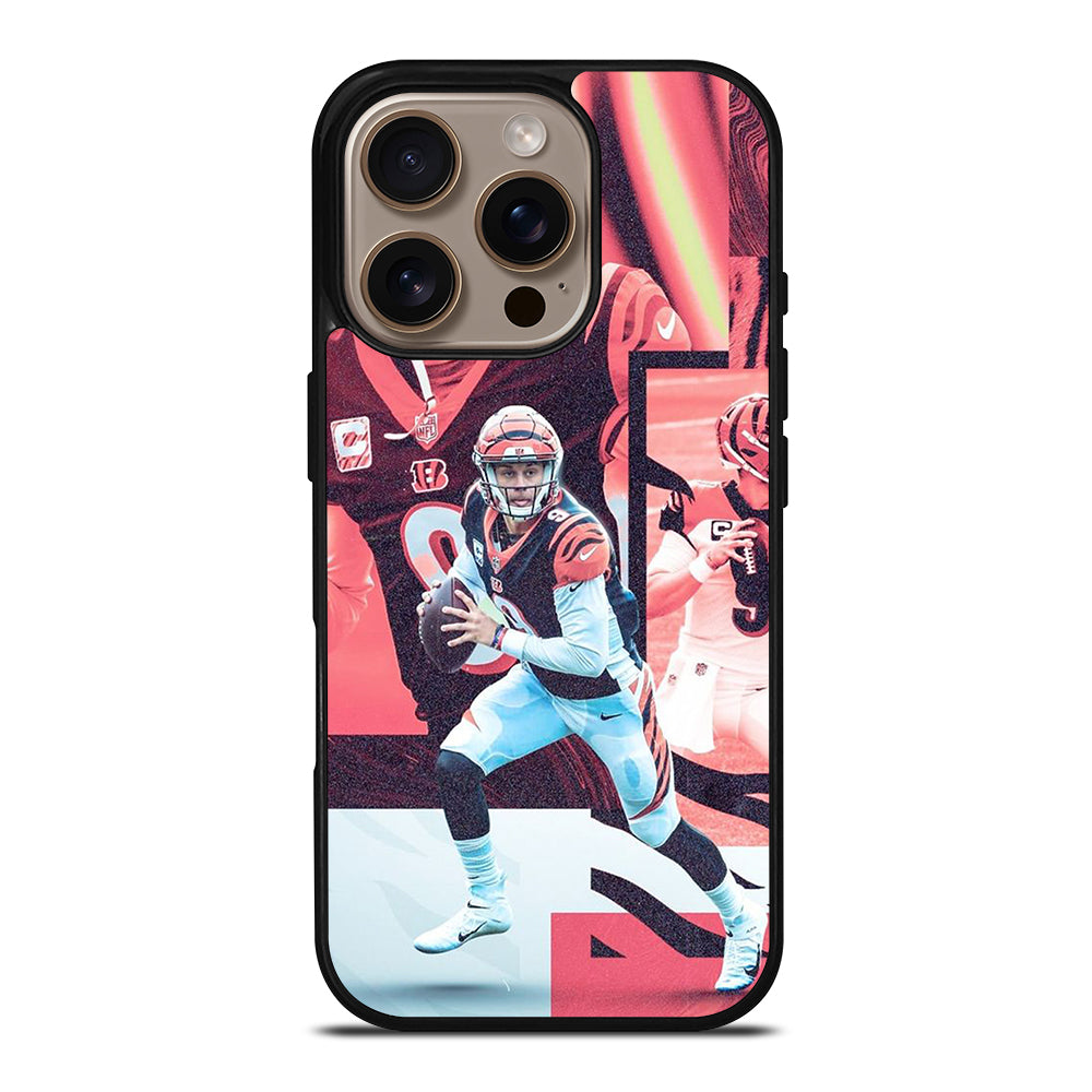 JOE BURROW CINCINNATI BENGALS NFL iPhone 16 Pro Case Cover