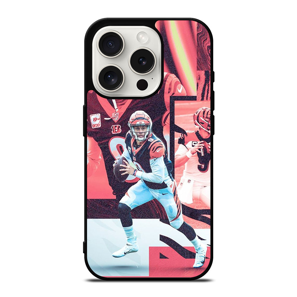 JOE BURROW CINCINNATI BENGALS NFL iPhone 15 Pro Case Cover