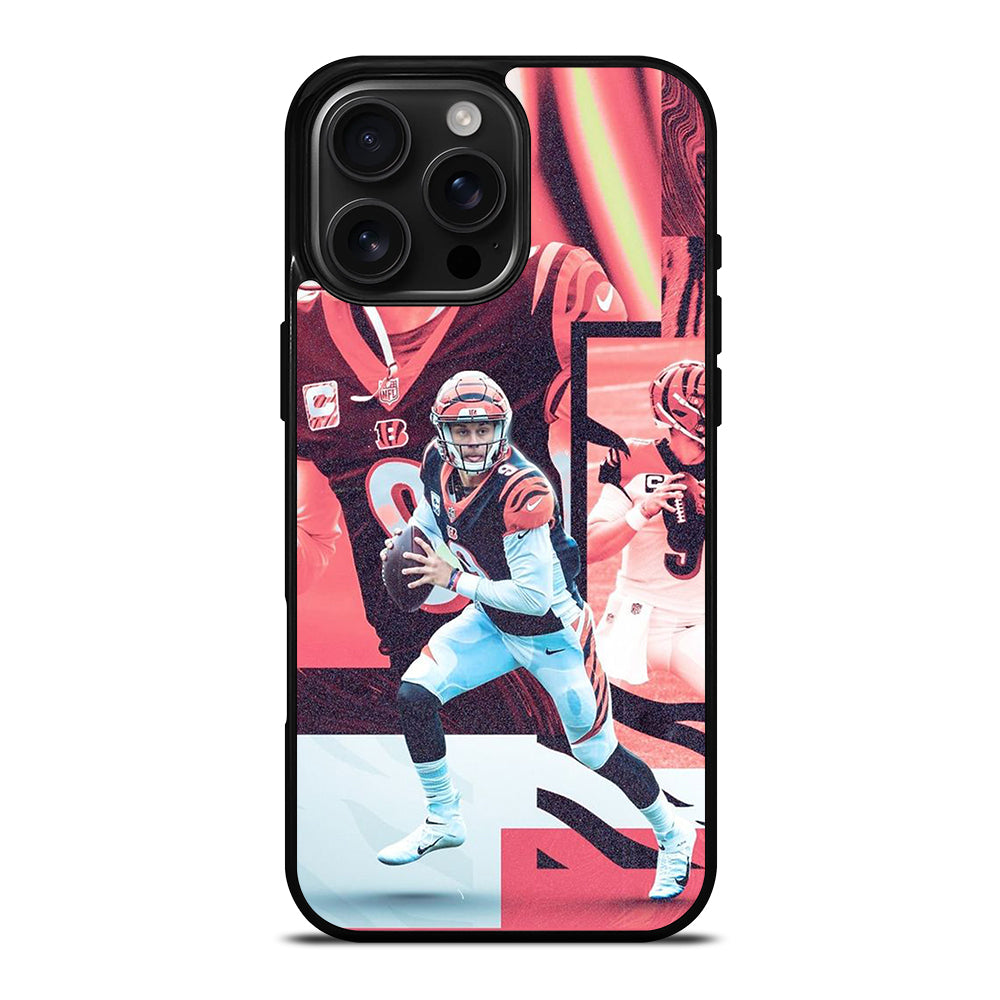 JOE BURROW CINCINNATI BENGALS NFL iPhone 16 Pro Max Case Cover