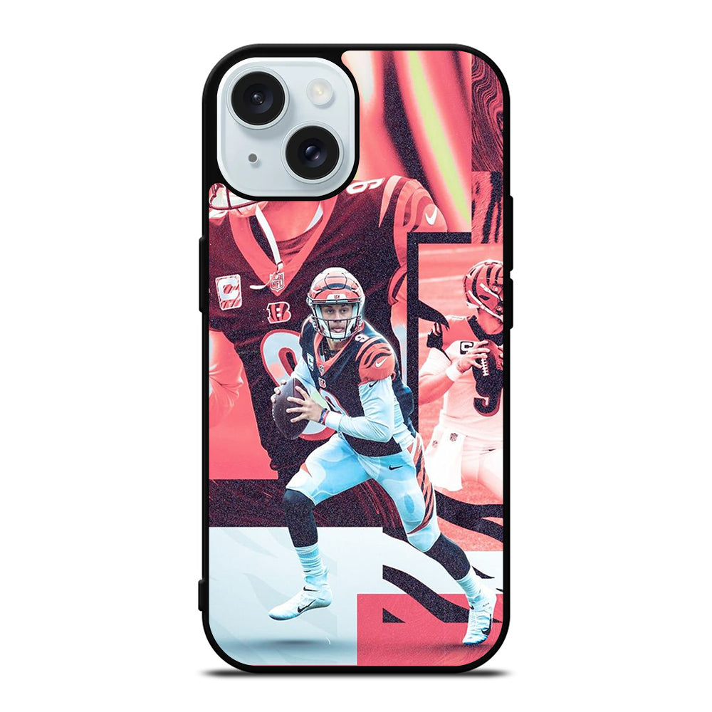 JOE BURROW CINCINNATI BENGALS NFL iPhone 15 Case Cover