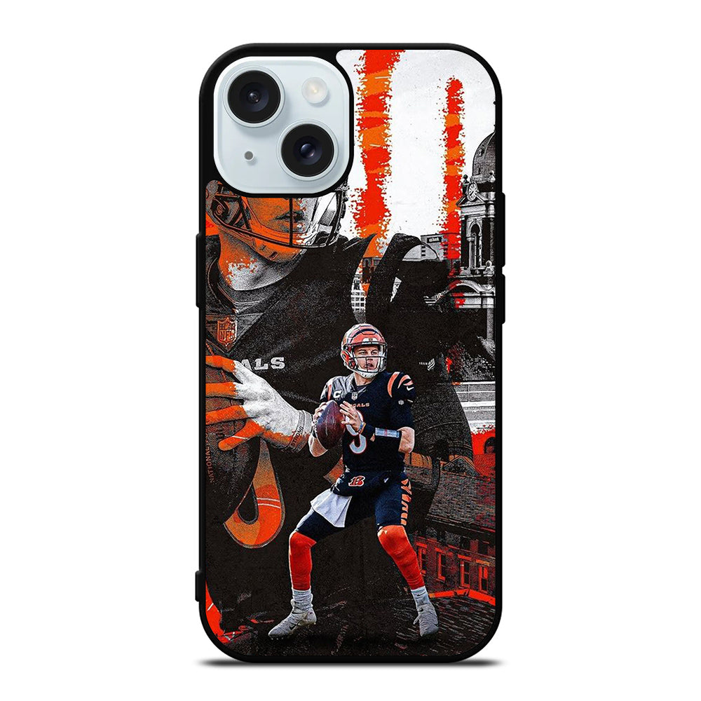 JOE BURROW CINCINNATI BENGALS iPhone 15 Case Cover