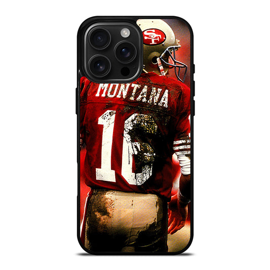 JOE MONTANA 49ERS NFL iPhone 16 Pro Max Case Cover