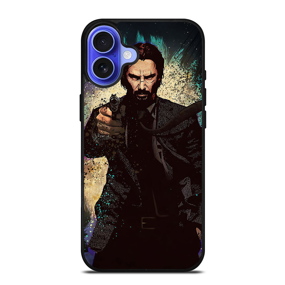 JOHN WICK KEANU REEVES ART iPhone 16 Case Cover