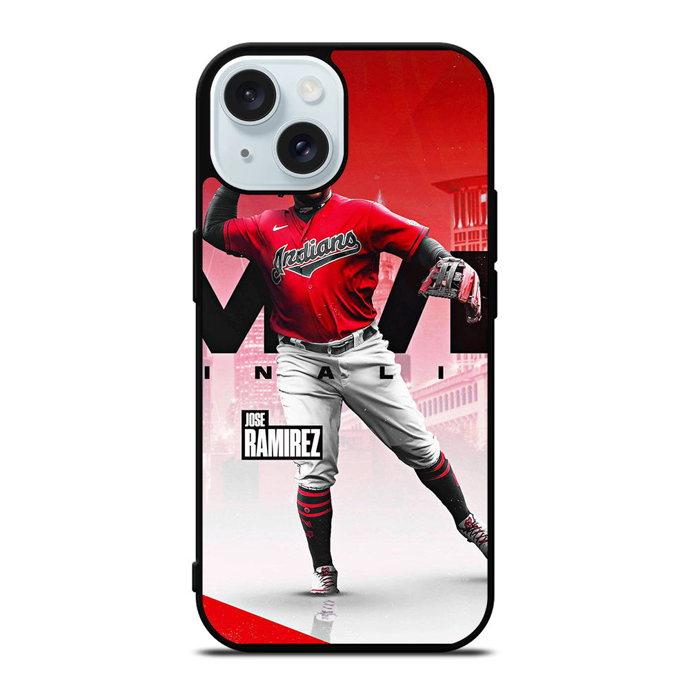 JOSE RAMIREZ CLEVELAND GUARDIANS MLB iPhone 15 Case Cover