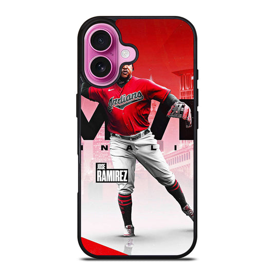 JOSE RAMIREZ CLEVELAND GUARDIANS MLB iPhone 16 Plus Case Cover