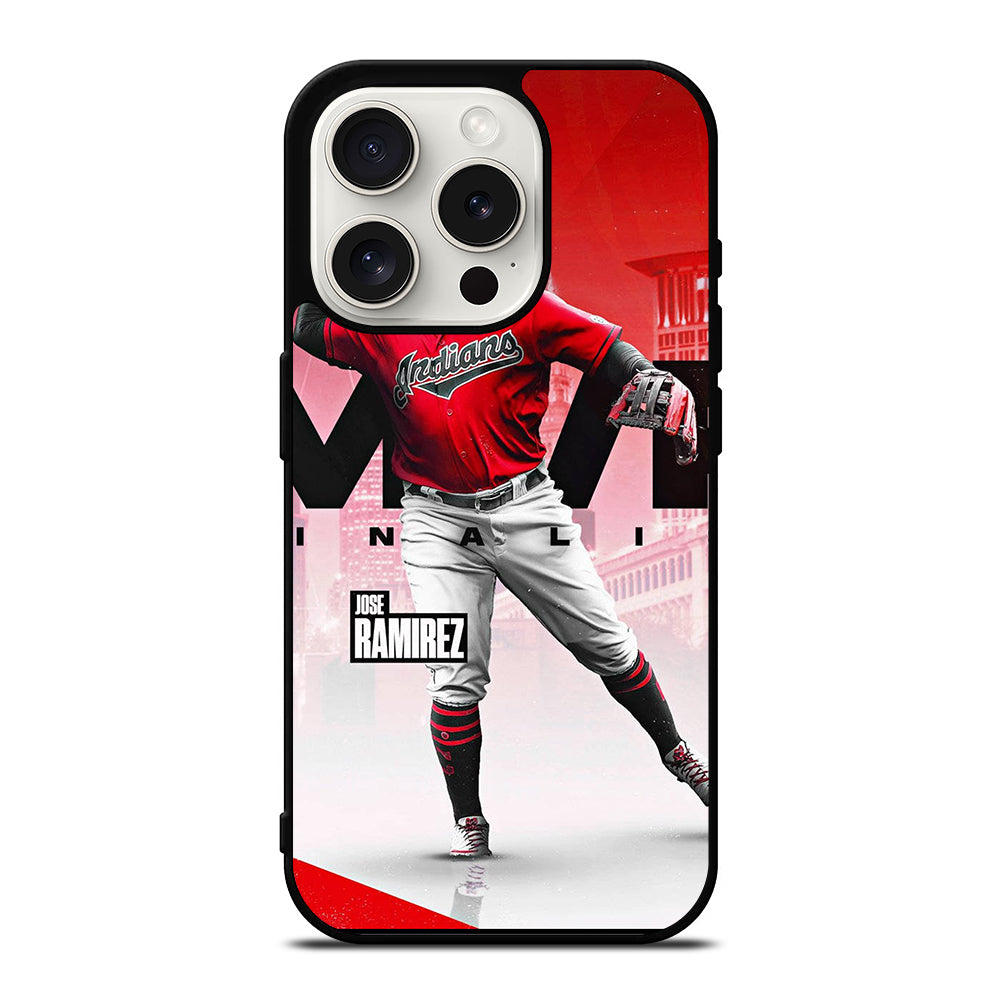JOSE RAMIREZ CLEVELAND GUARDIANS MLB iPhone 15 Pro Case Cover