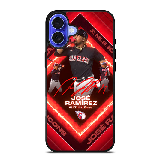 JOSE RAMIREZ CLEVELAND GUARDIANS iPhone 16 Case Cover