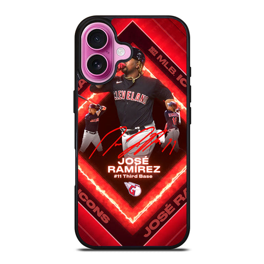 JOSE RAMIREZ CLEVELAND GUARDIANS iPhone 16 Plus Case Cover