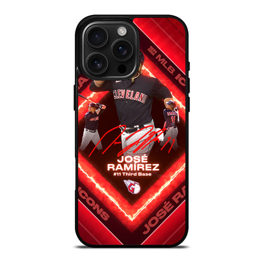 JOSE RAMIREZ CLEVELAND GUARDIANS iPhone 16 Pro Max Case Cover
