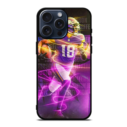 JUSTIN JEFFERSON MINNESOTA VIKINGS AMERICA FOOTBALL iPhone 15 Pro Max Case Cover