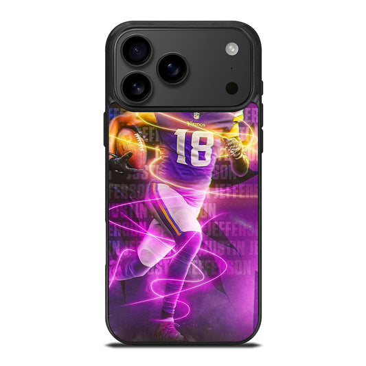 JUSTIN JEFFERSON MINNESOTA VIKINGS AMERICA FOOTBALL iPhone 17 Pro Max Case Cover