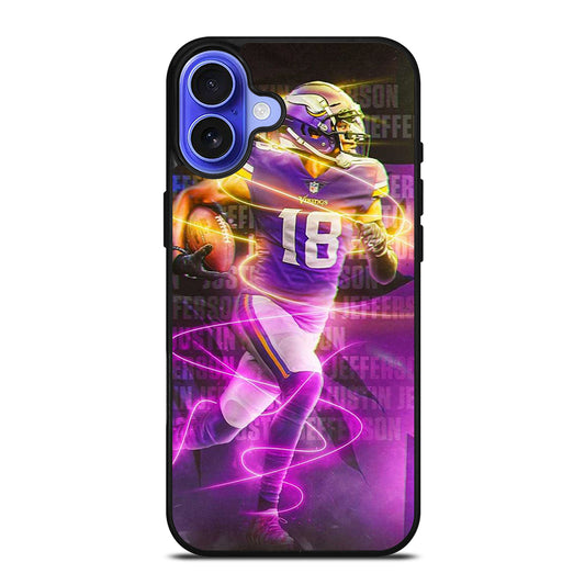 JUSTIN JEFFERSON MINNESOTA VIKINGS AMERICA FOOTBALL iPhone 16 Case Cover