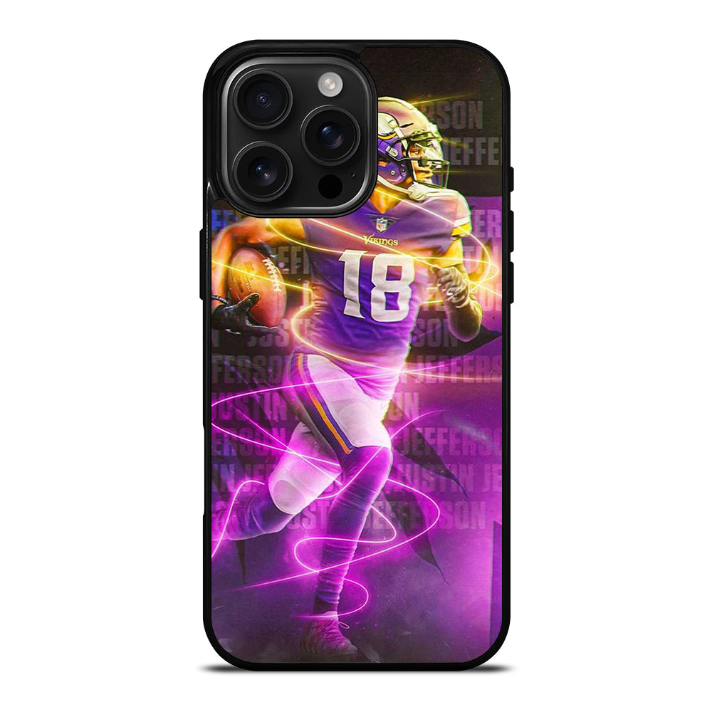 JUSTIN JEFFERSON MINNESOTA VIKINGS AMERICA FOOTBALL iPhone 16 Pro Max Case Cover