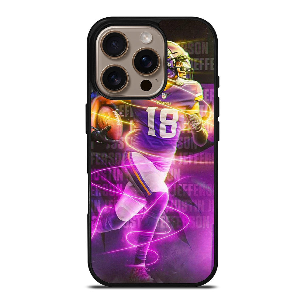 JUSTIN JEFFERSON MINNESOTA VIKINGS AMERICA FOOTBALL iPhone 16 Pro Case Cover