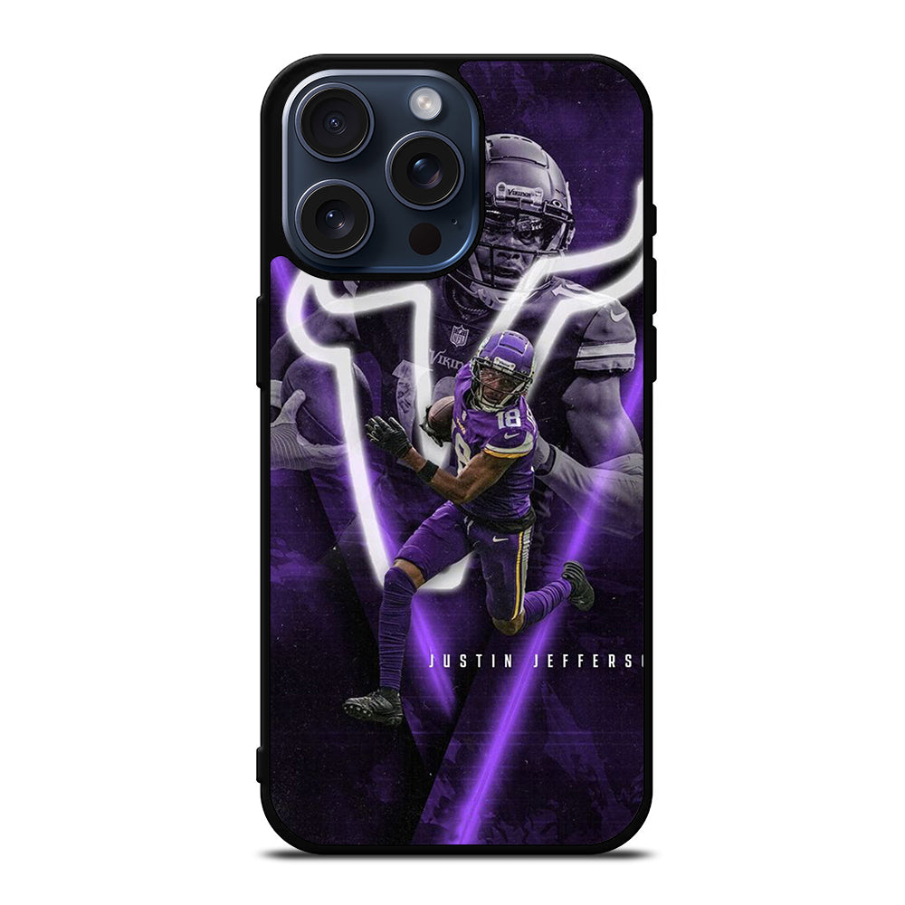 JUSTIN JEFFERSON MINNESOTA VIKINGS NFL iPhone 15 Pro Max Case Cover