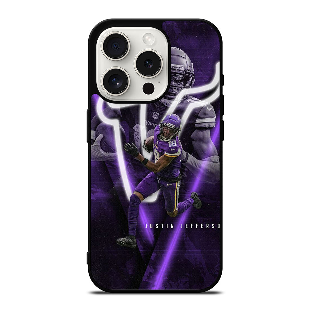 JUSTIN JEFFERSON MINNESOTA VIKINGS NFL iPhone 15 Pro Case Cover
