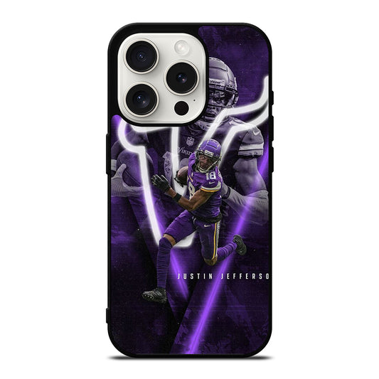 JUSTIN JEFFERSON MINNESOTA VIKINGS NFL iPhone 15 Pro Case Cover