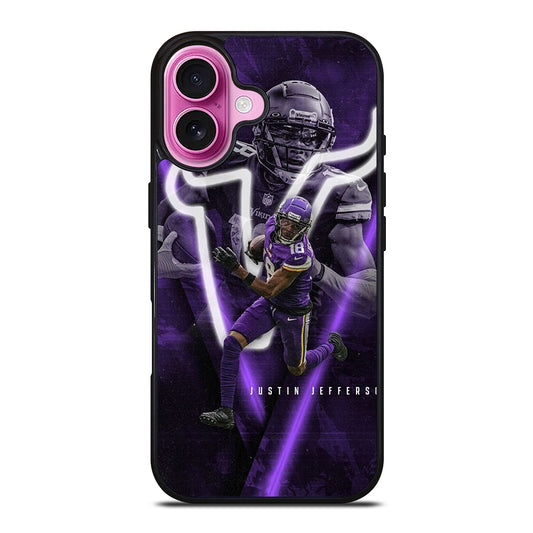 JUSTIN JEFFERSON MINNESOTA VIKINGS NFL iPhone 16 Plus Case Cover