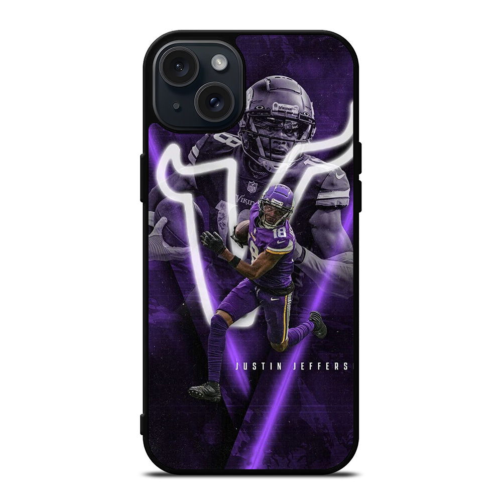 JUSTIN JEFFERSON MINNESOTA VIKINGS NFL iPhone 15 Plus Case Cover