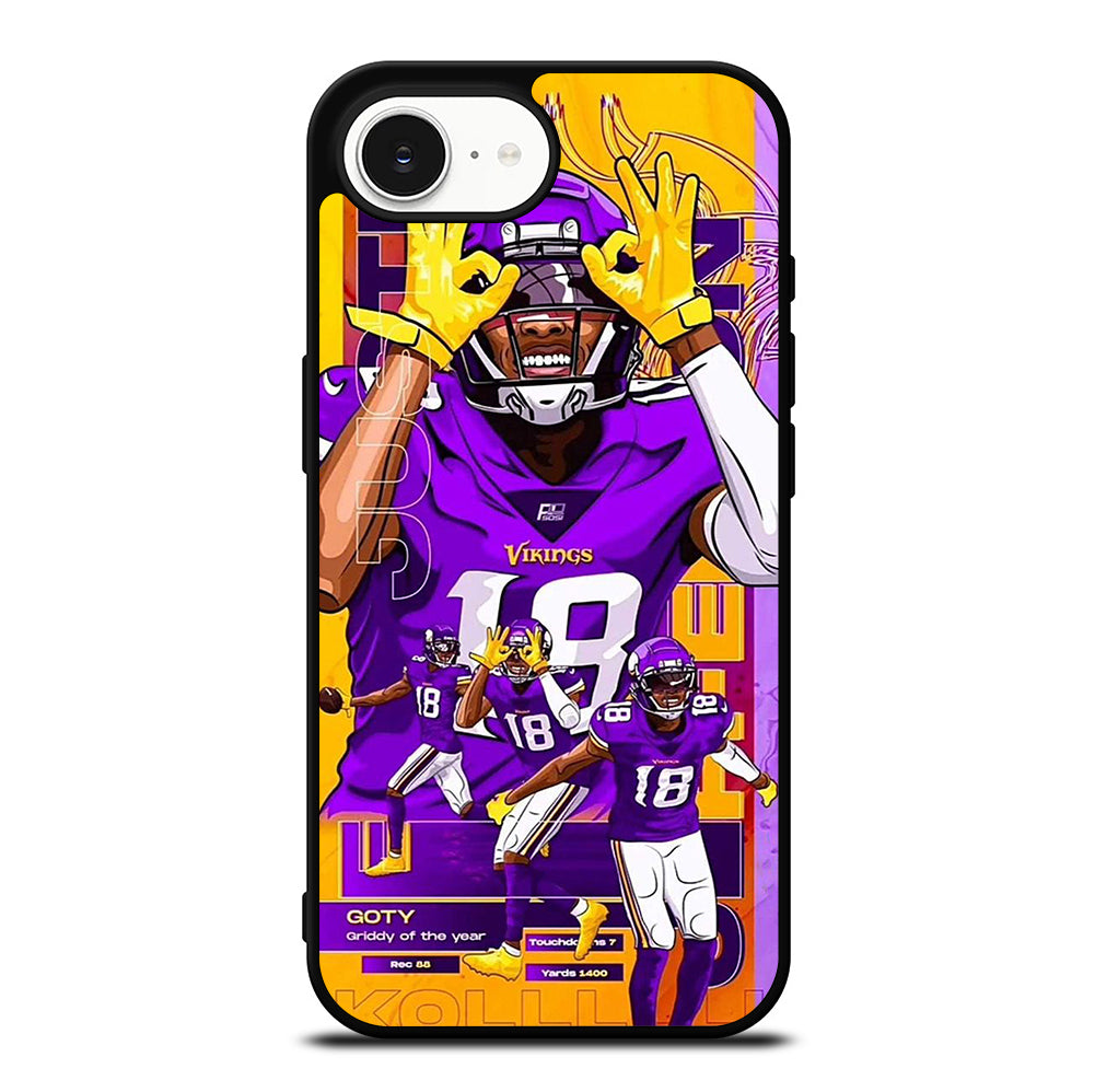 JUSTIN JEFFERSON MINNESOTA VIKINGS POSTER iPhone 16e Case Cover