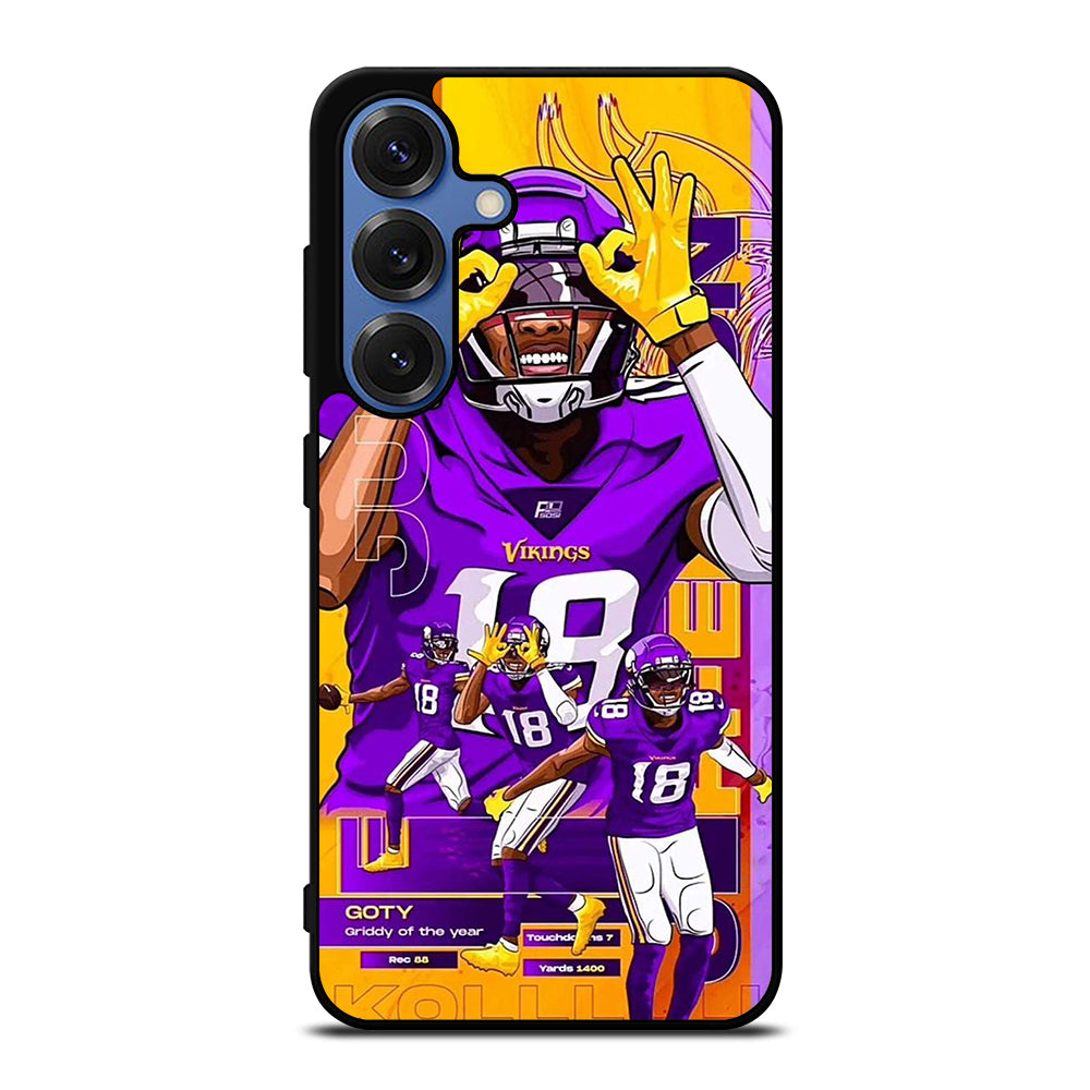 JUSTIN JEFFERSON MINNESOTA VIKINGS POSTER Samsung Galaxy S26 Case Cover
