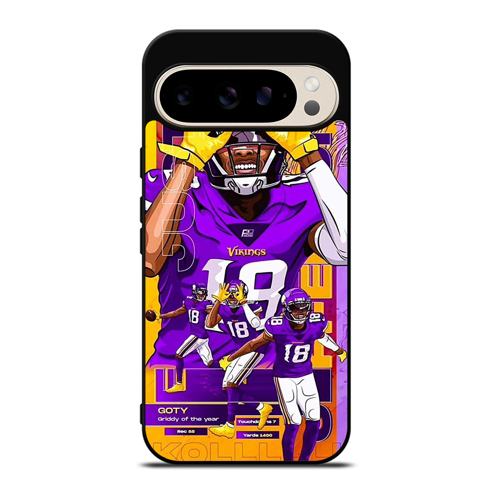 JUSTIN JEFFERSON MINNESOTA VIKINGS POSTER Google Pixel 9 Pro Case Cover