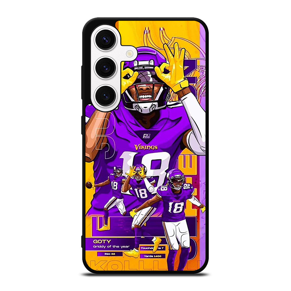 JUSTIN JEFFERSON MINNESOTA VIKINGS POSTER Samsung Galaxy S24 Case Cover