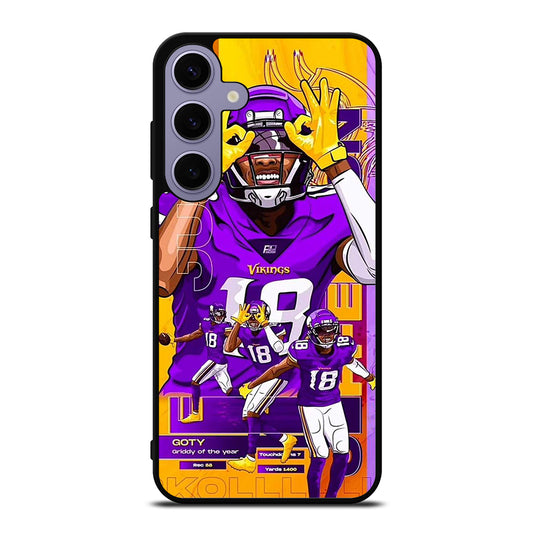 JUSTIN JEFFERSON MINNESOTA VIKINGS POSTER Samsung Galaxy S24 Plus Case Cover