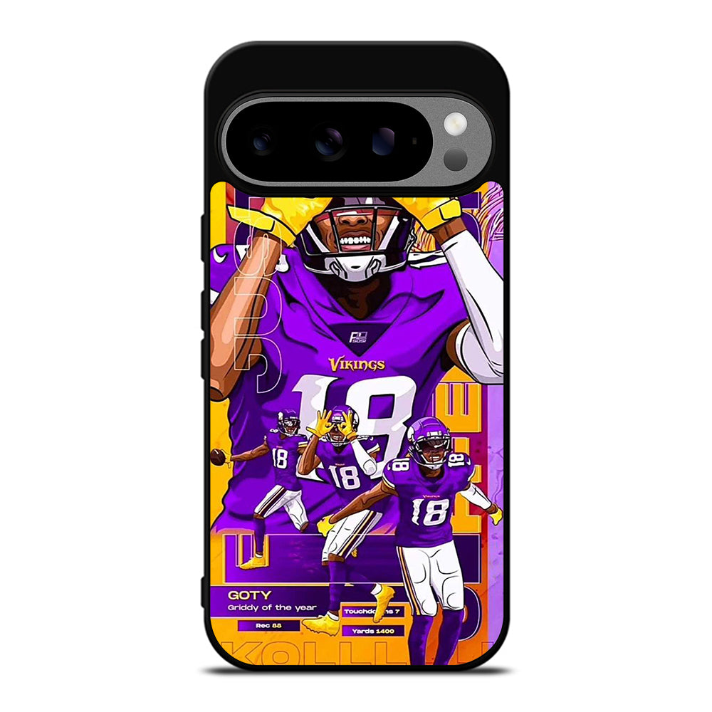 JUSTIN JEFFERSON MINNESOTA VIKINGS POSTER Google Pixel 9 Pro XL Case Cover