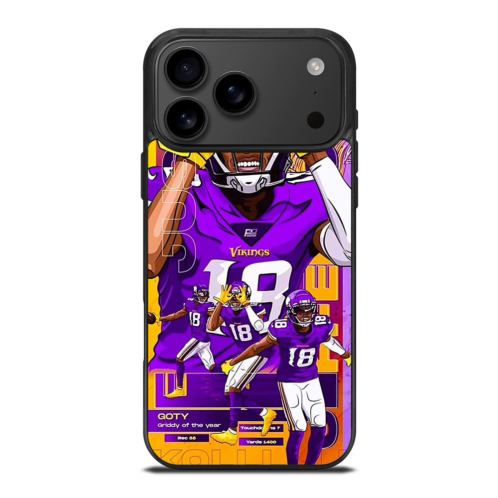 JUSTIN JEFFERSON MINNESOTA VIKINGS POSTER iPhone 17 Pro Max Case Cover