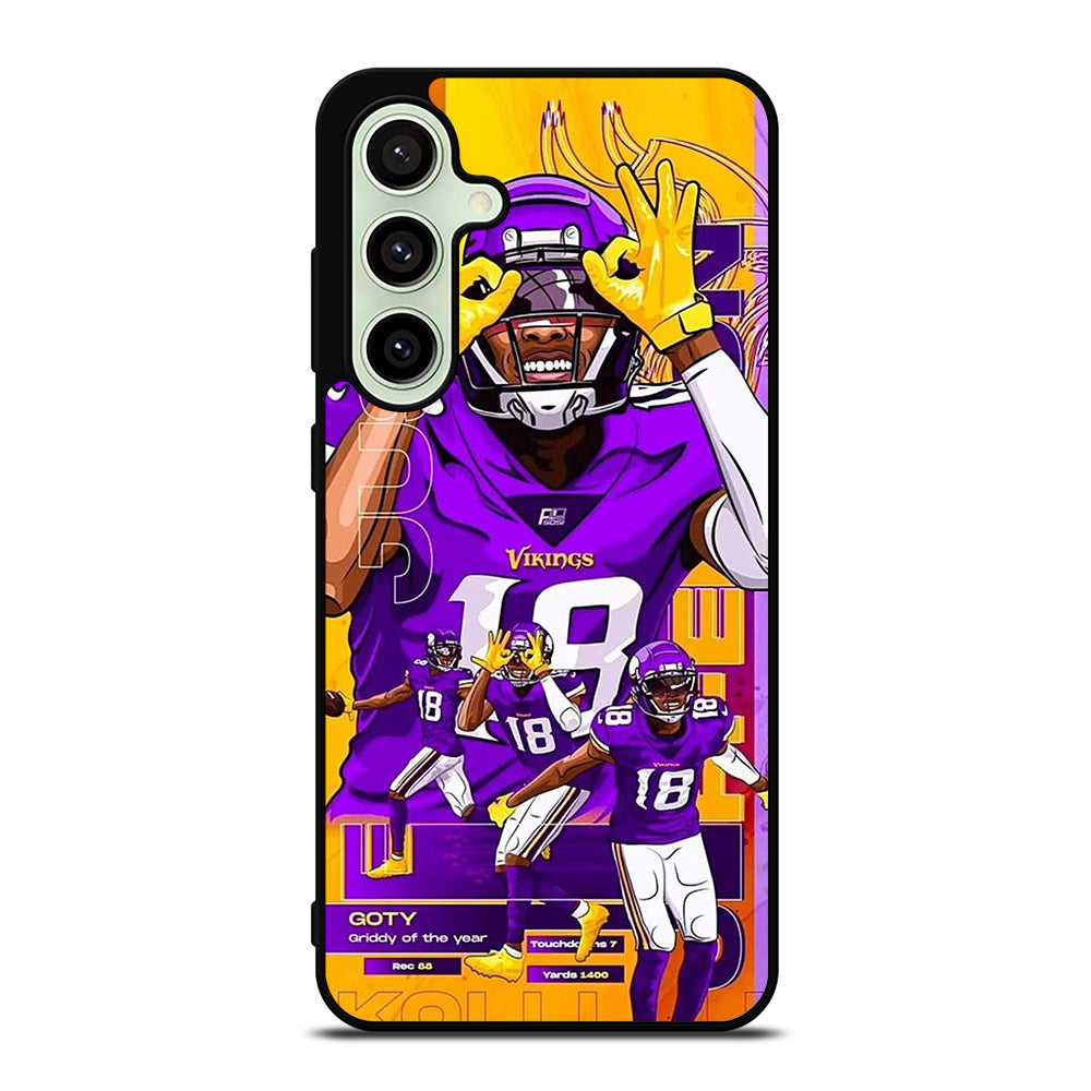 JUSTIN JEFFERSON MINNESOTA VIKINGS POSTER Samsung Galaxy S24 FE Case Cover