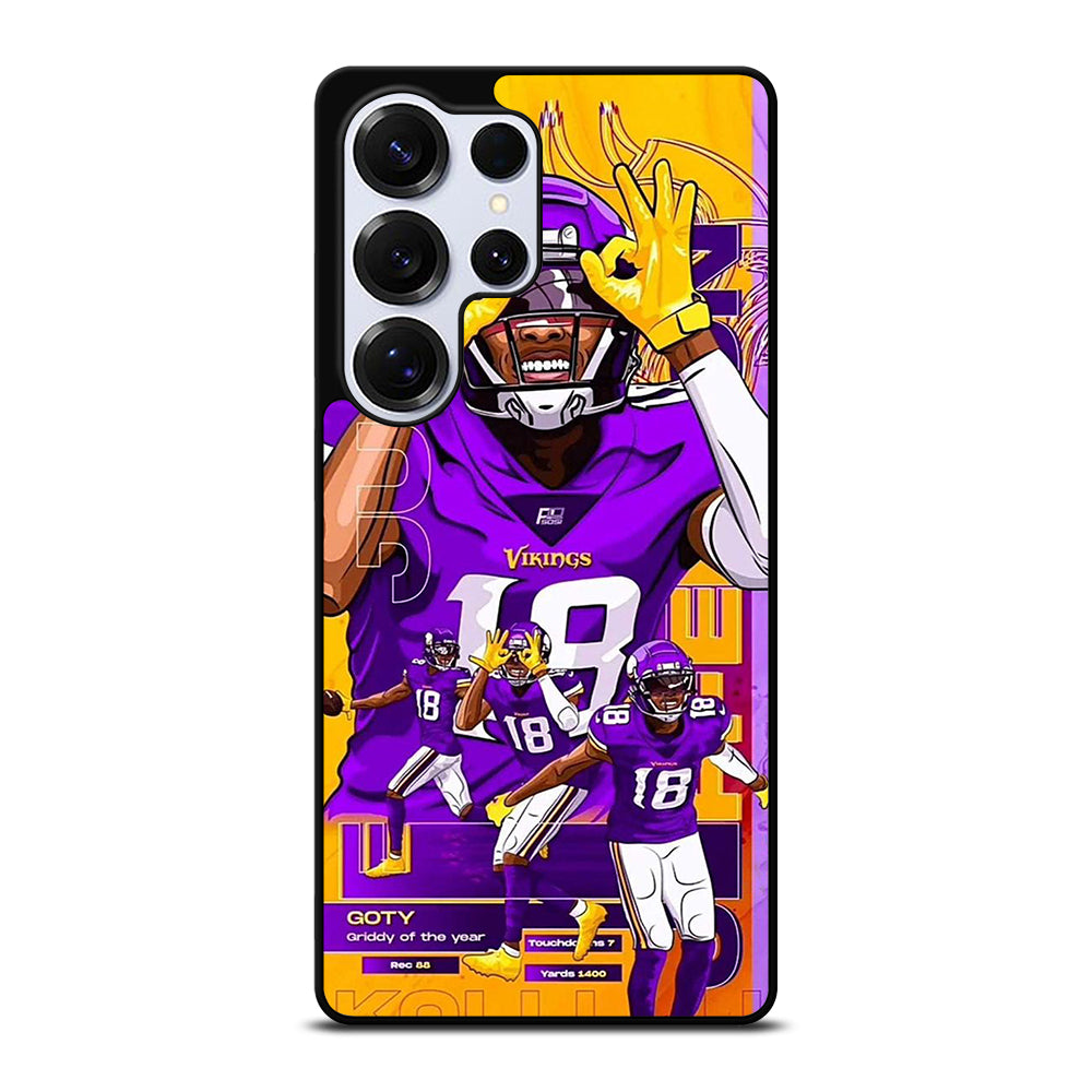 JUSTIN JEFFERSON MINNESOTA VIKINGS POSTER Samsung Galaxy S25 Ultra Case Cover