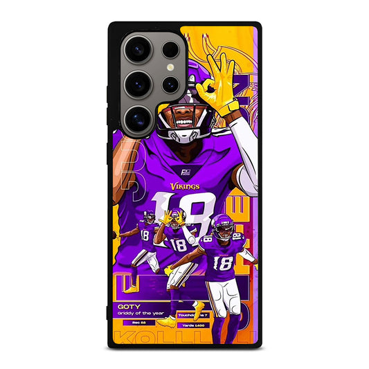JUSTIN JEFFERSON MINNESOTA VIKINGS POSTER Samsung Galaxy S24 Ultra Case Cover