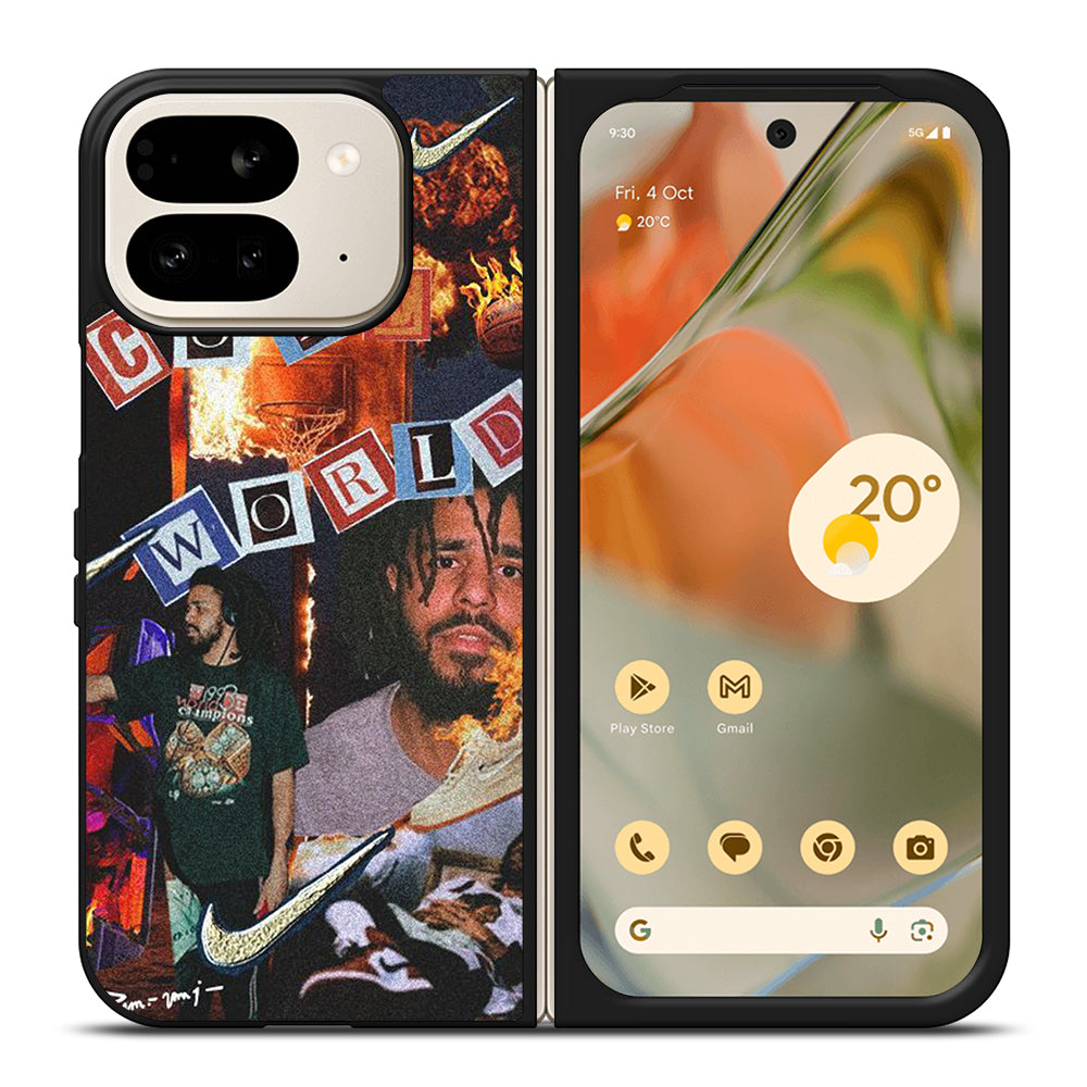 J COLE RAPPER COLLAGE Google Pixel 9 Pro Fold Case Cover