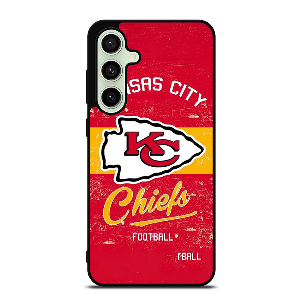 KANSAS CITY CHIEFS LOGO FOOTBALL Samsung Galaxy S24 FE Case Cover