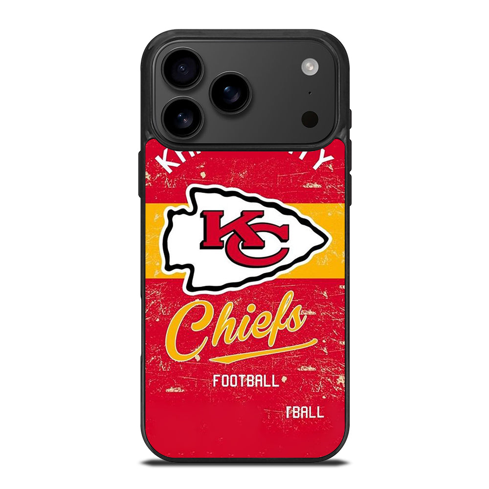 KANSAS CITY CHIEFS LOGO FOOTBALL iPhone 17 Pro Max Case Cover