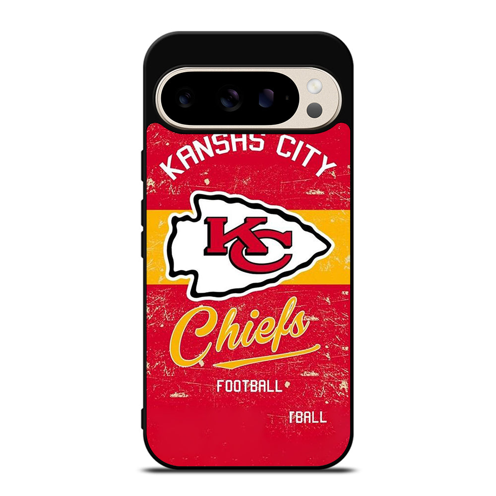 KANSAS CITY CHIEFS LOGO FOOTBALL Google Pixel 9 Pro Case Cover