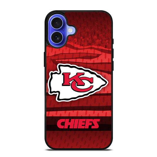 KANSAS CITY CHIEFS NFL LOGO FOOTBALL iPhone 16 Case Cover