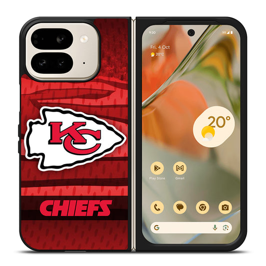 KANSAS CITY CHIEFS NFL LOGO FOOTBALL Google Pixel 9 Pro Fold Case Cover