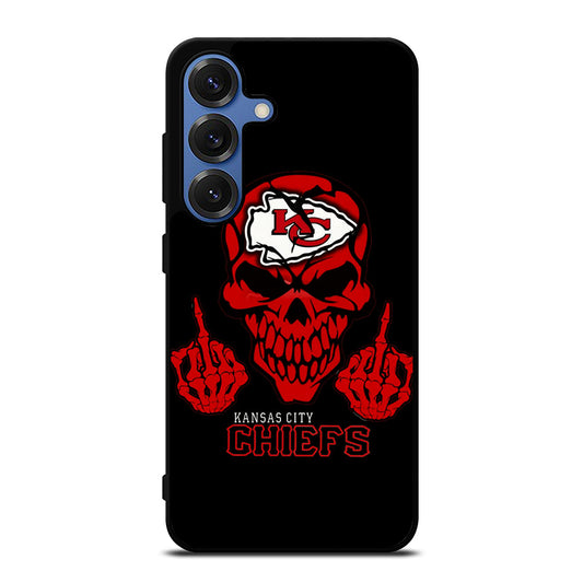 KANSAS CITY CHIEFS SKULL LOGO Samsung Galaxy S25 Case Cover